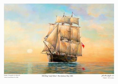 HM Brig. LADY NELSON, Port Jackson, 1801