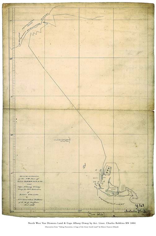Examinationof the North West part of Van Diemen's Land and Cape Albany Otway by Robbins & Oxley.1804.